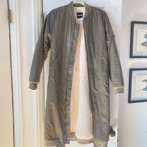 Cozy MONROW knee length bomber lined